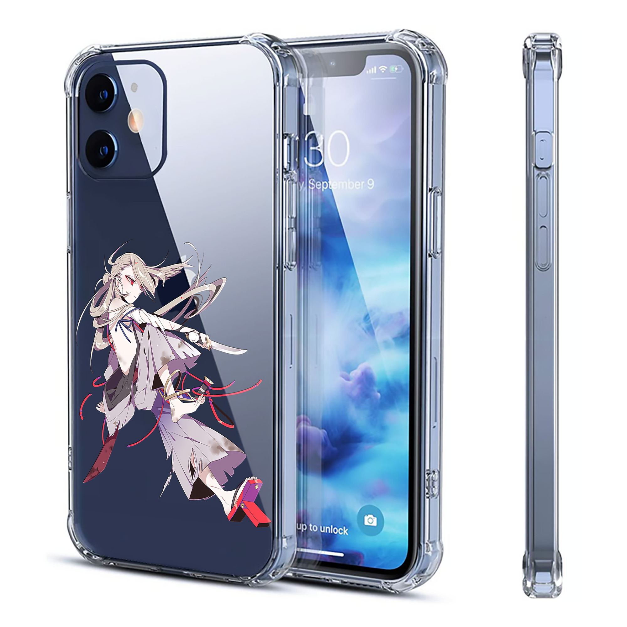 （画像用） 刀剣乱舞 Touken Ranbu 【iPhone 12シリーズ対応】透明スマホケース（クリアソフトケース）